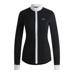 Damska koszulka konkursowa z długim rękawem Boss Equestrian Emma. Czarne t-shirty sportowe BOSS EQUESTRIAN, m, bez wzorów, z bawełny, bez ramiączek, do jazdy konnej. Za 547.50 zł.