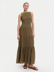 MICHAEL Michael Kors Sukienka letnia MS582VF7R3 Khaki Regular Fit. Brązowe sukienki MICHAEL Michael Kors, xl, bez wzorów, z syntetyku, bez kołnierzyka, bez ramiączek. Za 1,219.00 zł.