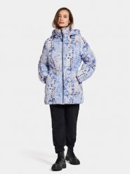 Didriksons Parka Sia Aop Wns Parka 504810 Niebieski Standard Fit. Niebieskie płaszcze Didriksons, bez wzorów, z syntetyku, bez kaptura. Za 859.99 zł.