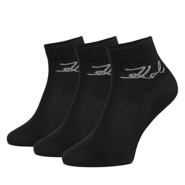 Skarpety długie KARL LAGERFELD. Czarne skarpetki KARL LAGERFELD, bez wzorów. Za 129.99 zł.
