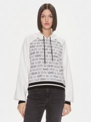 Liu Jo Sport Sweter TF3209 MA63L Biały Regular Fit. Białe swetry Liu Jo Sport, l, bez wzorów, z syntetyku, sportowe, bez ramiączek. Za 999.99 zł.