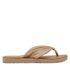 Japonki Tommy Hilfiger. Brązowe japonki Tommy Hilfiger, bez wzorów. Za 179.99 zł.