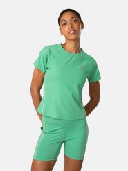KARI TRAA Koszulka sportowa "Linnea" w kolorze zielonym rozmiar: S. Zielone t-shirty sportowe Kari Traa, s, bez wzorów, z materiału, bez ramiączek, outdoorowe. Za 136.45 zł.