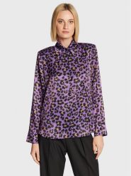 Nissa Koszula C13343 Fioletowy Regular Fit. Fioletowe koszule Nissa, bez wzorów, z syntetyku, bez kołnierzyka, bez ramiączek. Za 869.99 zł.