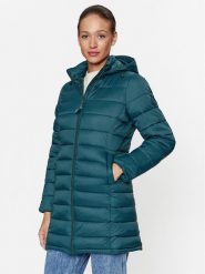 Pepe Jeans Kurtka puchowa Maddie Long PL402252 Zielony Regular Fit. Zielone kurtki Pepe Jeans, s, bez wzorów, z jeansu, bez kaptura. Za 379.99 zł.