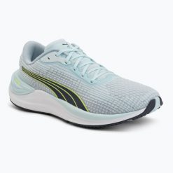 Buty do biegania damskie PUMA Electrify Nitro 3. Niebieskie buty do biegania Puma, bez wzorów, bez zapięcia, do biegania. Za 319.99 zł.