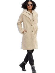 Heine Płaszcz zimowy w kolorze beżowym rozmiar: 48. Brązowe płaszcze Heine, na zimę, bez wzorów, z puchu, bez kaptura. Za 165.99 zł.