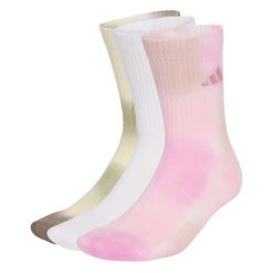 Skarpety Tie-Dye 3 Pairs. Białe skarpetki adidas, bez wzorów, z bawełny. Za 99.95 zł.