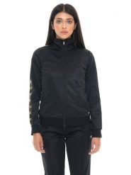 Damen-Bluza aus Triacetat mit Leone 1947 Gold Studs-Logobändern. Czarne bluzy LEONE 1947 APPAREL, l, bez wzorów, bez kaptura, na fitness i siłownię. Za 353.64 zł.