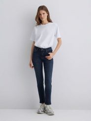 MAVI Dżinsy - Slim fit - w kolorze granatowym rozmiar: W31/L32. Niebieskie jeansy Mavi, l, bez wzorów, klasyczne, z podwyższonym stanem. Za 144.95 zł.