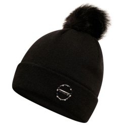Damska czapka zimowa Crystal Bobble. Białe czapki zimowe Dare 2b, bez wzorów, z polaru, sportowe. W wyprzedaży za 84.99 zł.