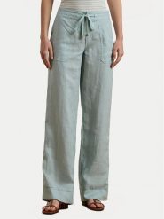 LAUREN RALPH LAUREN Spodnie materiałowe 200735136021 Błękitny Regular Fit. Niebieskie spodnie materiałowe Lauren Ralph Lauren, bez wzorów, ze lnu. Za 579.99 zł.