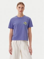 Quiksilver T-Shirt EQWZT03181 Fioletowy Relaxed Fit. Fioletowe t-shirty Quiksilver, s, bez wzorów, z bawełny, bez kołnierzyka, bez ramiączek. Za 89.99 zł.