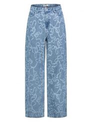 Sublevel Dżinsy - Comfort fit - w kolorze niebieskim rozmiar: L. Niebieskie jeansy Sublevel, l, z aplikacjami, z bawełny, klasyczne, z podwyższonym stanem. Za 113.99 zł.