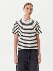 ONLY T-Shirt Livina 15272227 Beżowy Regular Fit. Brązowe t-shirty ONLY, m, bez wzorów, z bawełny, bez kołnierzyka, bez ramiączek. Za 59.99 zł.