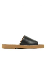 See By Chloé Klapki SB38211A Czarny. Czarne klapki See By Chloé, bez wzorów, ze skóry, bez obcasa, bez zapięcia. Za 889.99 zł.