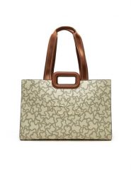 TOUS Torebka Amaya 2001946401 Beżowy. Brązowe shopper bag tous, bez wzorów, ze skóry, bez dodatków. Za 769.99 zł.