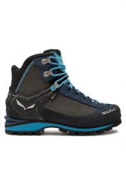 Salewa Trekkingi Crow Gtx GORE-TEX 61329-3985 Czarny. Czarne buty trekkingowe Salewa, z gore-texu, bez zapięcia. Za 957.99 zł.