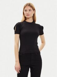 Calvin Klein T-Shirt K20K207322 Czarny Slim Fit. Czarne t-shirty Calvin Klein, l, bez wzorów, bez kołnierzyka, bez ramiączek. Za 149.99 zł.