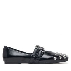 Baleriny Armani Exchange. Czarne baleriny Armani Exchange, bez wzorów, bez obcasa, bez zapięcia. Za 1,129.00 zł.
