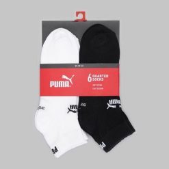 Puma Skarpety Elements Quarter 6-Pack 93875803. Białe skarpetki Puma, bez wzorów, z bawełny. Za 90.64 zł.