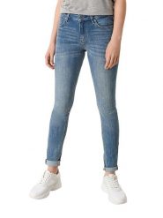 S.Oliver Dżinsy - Slim fit - w kolorze niebieskim rozmiar: 34/L30. Niebieskie jeansy S.Oliver, l, z aplikacjami, ze skóry, klasyczne, z podwyższonym stanem. Za 109.95 zł.