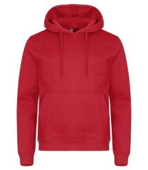 Clique Bluza z kapturem Miami z bawełny i poliestru z recyklingu – Red. Czerwone bluzy CLIQUE, uniwersalny, bez wzorów, z bawełny, z kapturem. Za 172.75 zł.