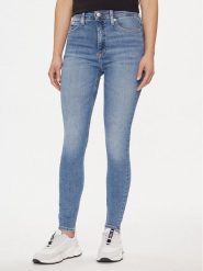 Calvin Klein Jeans Jeansy J20J222775 Niebieski Super Skinny Fit. Niebieskie jeansy Calvin Klein Jeans, bez wzorów, z jeansu. Za 279.99 zł.