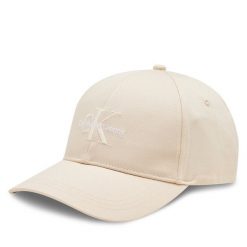 Czapka z daszkiem Calvin Klein. Czerwone czapki z daszkiem Calvin Klein, bez wzorów. Za 109.99 zł.