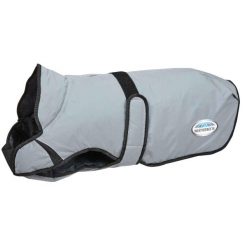 Odblaskowy płaszcz dla psa Weatherbeeta Comfitec moyen. Szare płaszcze WEATHERBEETA, bez wzorów, sportowe, bez kaptura. Za 237.50 zł.