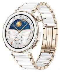 Huawei Watch GT 5 Pro 42mm Elegant Biało-złoty. Białe smartbandy szklane. Za 2,199.00 zł.