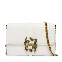 Torebka Just Cavalli. Białe kopertówki Just Cavalli, bez wzorów, wizytowe, bez dodatków. Za 660.99 zł.