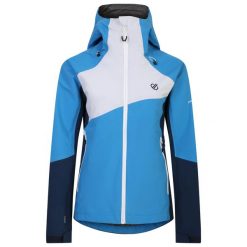 Kurtka Narciarska Damska Excalibar. Niebieskie kurtki przejściowe sportowe Dare 2b, na zimę, xs, bez wzorów, z materiału, z kapturem, narciarskie. Za 202.99 zł.