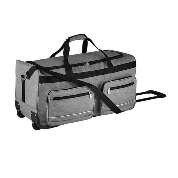 Torba Podróżna Voyager. Szare torby podróżne SOL'S, bez wzorów, z materiału. Za 393.99 zł.