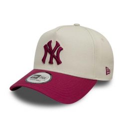 Czapka New York Yankees Patch Frame. Białe czapki z daszkiem New Era, bez wzorów, z bawełny, eleganckie. Za 159.35 zł.