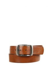 Wojas Skórzany pasek w kolorze brązowym rozmiar: 100 cm. Brązowe paski Wojas, bez wzorów, z materiału. Za 67.95 zł.