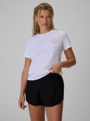 4F T-shirt regular z nadrukiem damski - biały L. Białe t-shirty 4f, l, bez wzorów, z bawełny, klasyczne, bez kołnierzyka, bez ramiączek. Za 59.99 zł.