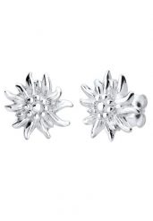 Elli Damskie kolczyki sztyfty Edelweiss tradycyjny ze srebra próby 925 Sterling Silver Kolczyki 1 ct. Szare kolczyki Elli, srebrne. Za 293.99 zł.