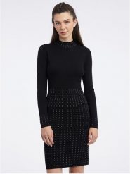 Orsay Sukienka w kolorze czarnym rozmiar: L. Czarne sukienki Orsay, l, bez wzorów, bez kołnierzyka, bez ramiączek, mini. Za 91.12 zł.
