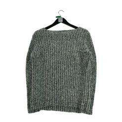 Kobieta Jedwabno-lniany Czarny Sweter. Czarne swetry Ralph Lauren, l, bez wzorów, ze lnu, eleganckie, bez ramiączek. Za 85.16 zł.