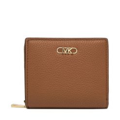 Mały Portfel Damski Michael Kors. Brązowe portfele Michael Kors, bez wzorów. Za 349.99 zł.
