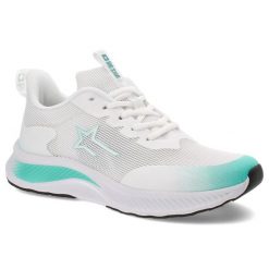 Białe Sneakersy Big Star Sportowe Obuwie Damskie. Białe buty sportowe lifestyle BIG STAR, na wiosnę, bez wzorów, z materiału, bez zapięcia. Za 159.00 zł.
