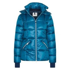 Damska kurtka puchowa HV Polo Chrissy. Niebieskie kurtki HV POLO, bez wzorów, z puchu, bez kaptura. Za 695.50 zł.