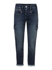Herrlicher Dżinsy - Slim fit - w kolorze granatowym rozmiar: W29. Niebieskie jeansy Herrlicher, bez wzorów, z podwyższonym stanem. Za 154.43 zł.