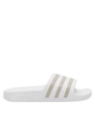 Adidas Klapki ADILETTE AQUA EF1730 Biały. Białe klapki adidas, bez wzorów, z syntetyku, bez obcasa, bez zapięcia. Za 109.99 zł.