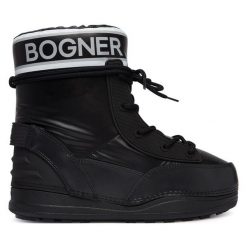 Śniegowce Bogner. Czarne śniegowce Bogner, bez wzorów, bez zapięcia. Za 1,299.00 zł.