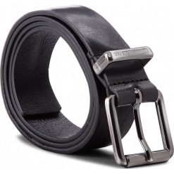 Pasek Damski CALVIN KLEIN JEANS - J Metal Loop Leather K50K503842 85 001. Czarne paski Calvin Klein Jeans, w paski, z jeansu. Za 279.00 zł.