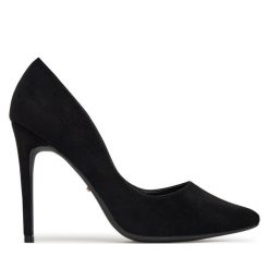 Szpilki DeeZee. Czarne szpilki DeeZee, bez wzorów, bez obcasa, na szpilce, bez zapięcia. Za 139.99 zł.