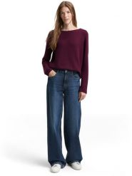 Tom Tailor Bluza w kolorze bordowym rozmiar: L. Czerwone bluzy Tom Tailor, l, bez wzorów, bez ramiączek, bez kaptura. Za 94.38 zł.