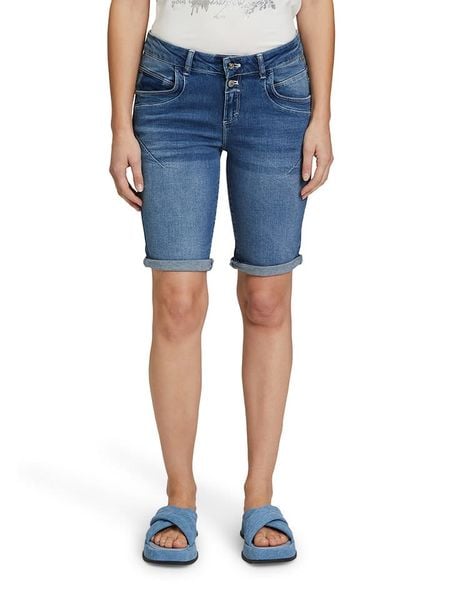 Betty Barclay Szorty dżinsowe w kolorze niebieskim rozmiar: 42. Niebieskie szorty Betty Barclay, bez wzorów, klasyczne. Za 83.03 zł.